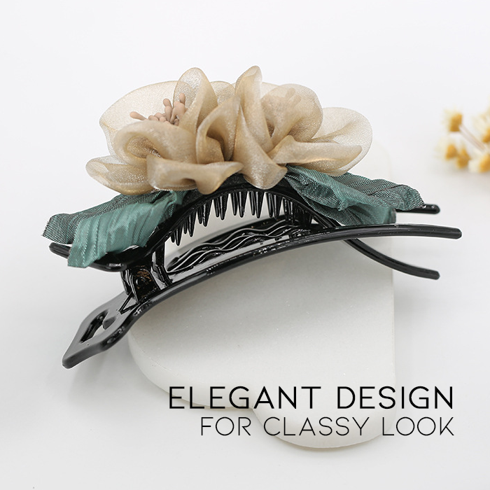 Elegant Floral Hair Clip