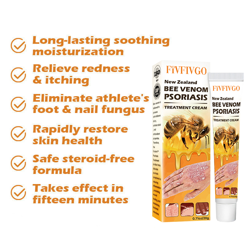 Fivfivgo™ New Zealand Bee Venom Psoriasis Treatment Cream