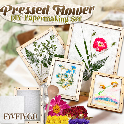 Fivfivgo™ Pressed Flower DIY Papermaking Set