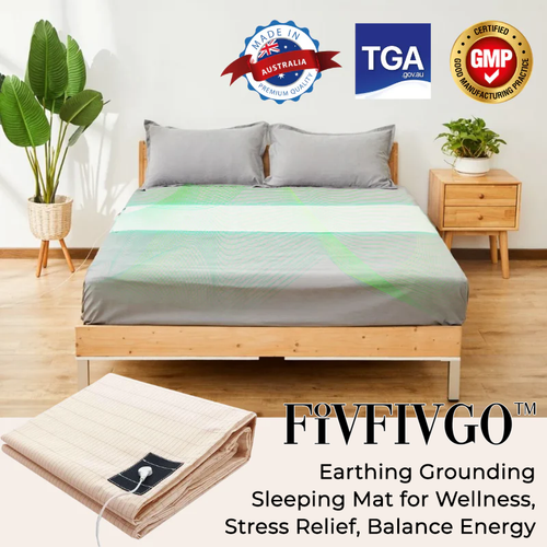 Fivfivgo™ Earthing Grounding Sleeping Mat for Wellness, Stress Relief, Balance Energy