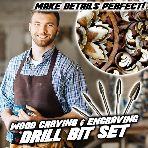 Fivfivgo™ Wood Carving & Engraving Drill Bit Set