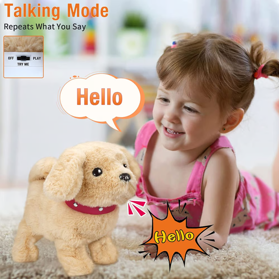 Electronic Interactive Plush Puppy Toy