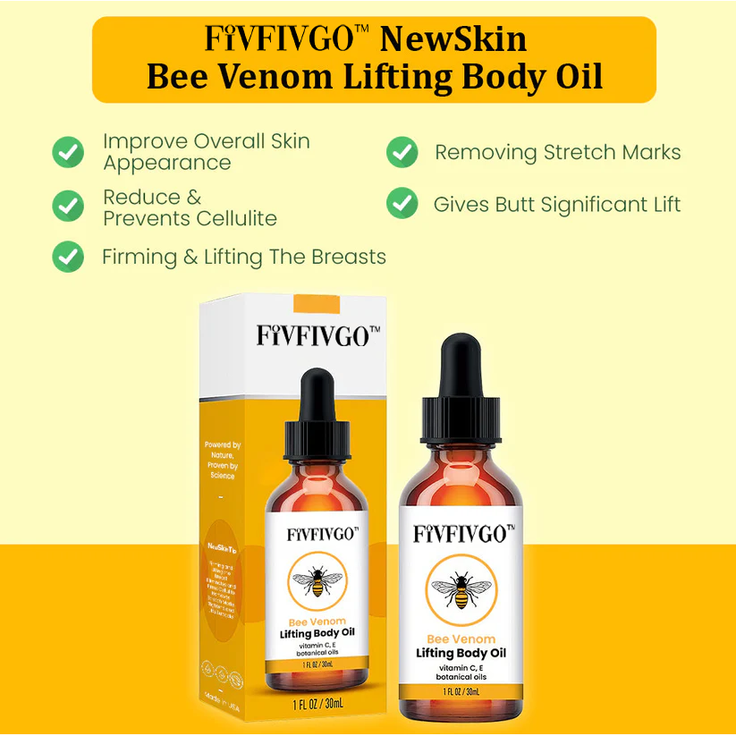 Fivfivgo™ NewSkin Bee Venom Lifting Body Oil 🌟Revive Your Skin’s Youthful Elasticity✨