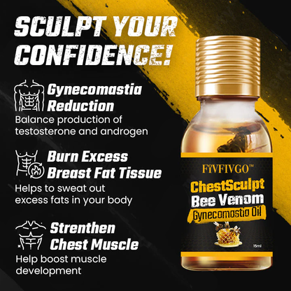 Fivfivgo™ Chest Sculpt Bee Venom Gynecomastia Oil