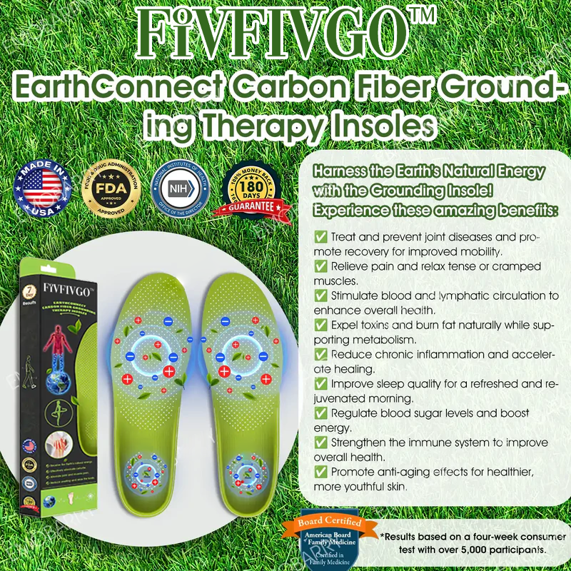 Fivfivgo™ EarthConnect Carbon Fiber Grounding Therapy Insoles (Seven-Day Results & Expert Recommendations)