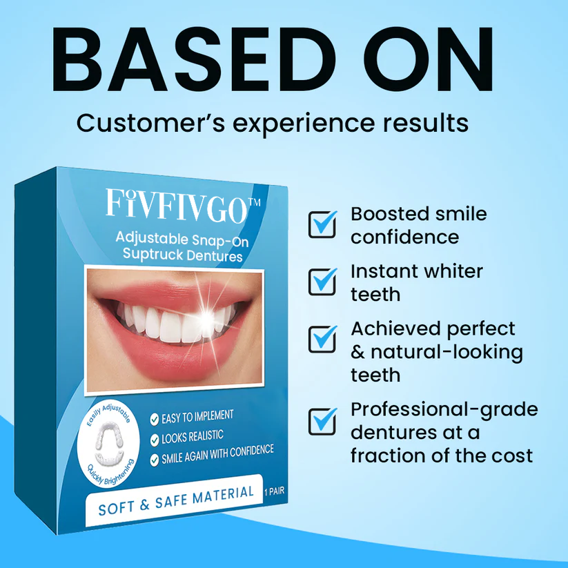 2025 NEW Upgrade✨Fivfivgo™ Adjustable Snap-On Dentures 🔥 LAST DAY SALE 75% OFF