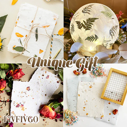 Fivfivgo™ Pressed Flower DIY Papermaking Set