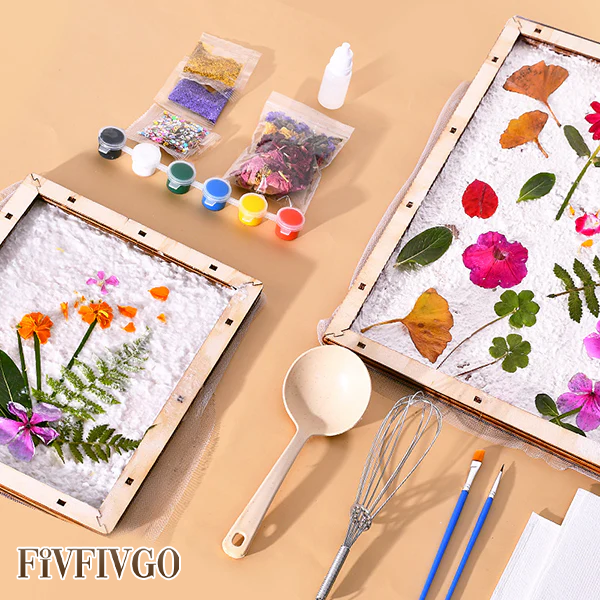 Fivfivgo™ Pressed Flower DIY Papermaking Set