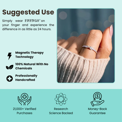 Fivfivgo™ Lymphatic Magnetic Therapy Infinity Love Ring