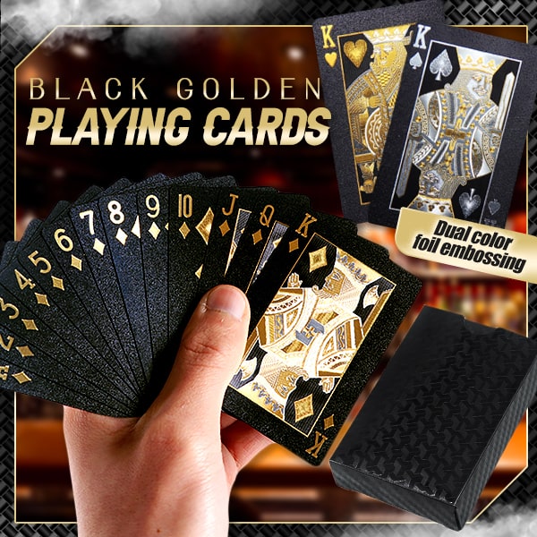 Black Golden Luxe Playing Cards