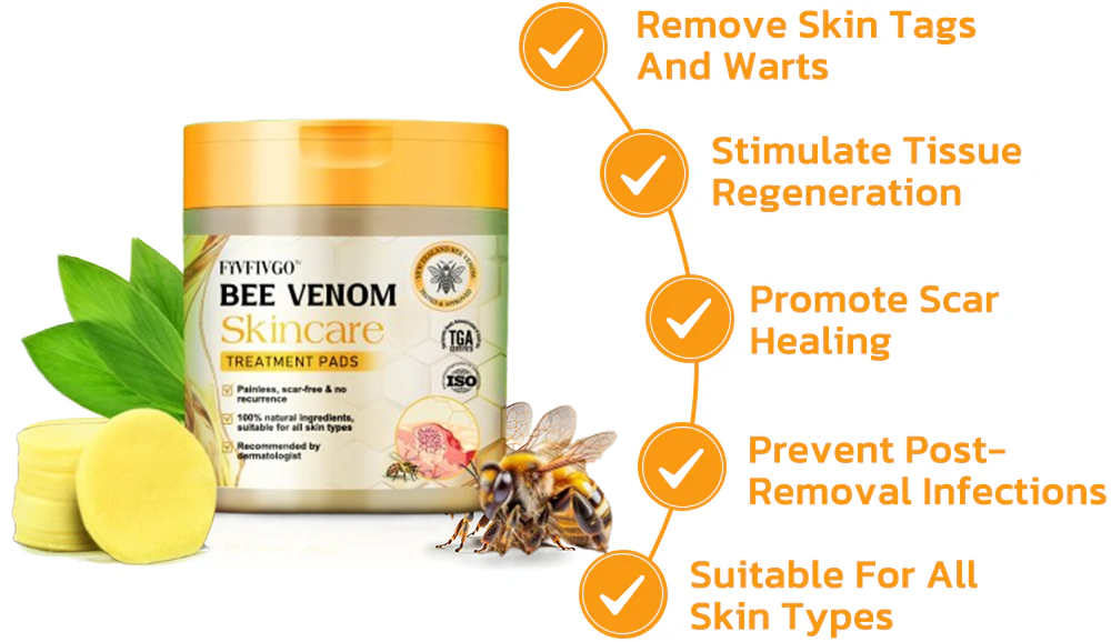 Fivfivgo™ Bee Venom Skincare Treatment Pads (👩🏼⚕️AAD Recommended)