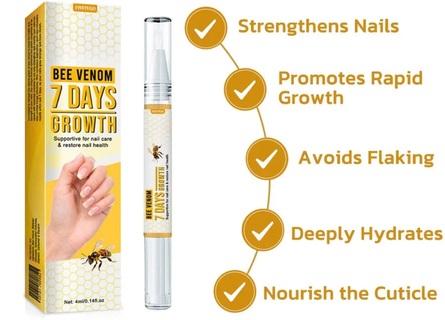 Fivfivgo™ Strong Bee Venom 7 Days Growth Nail Gel