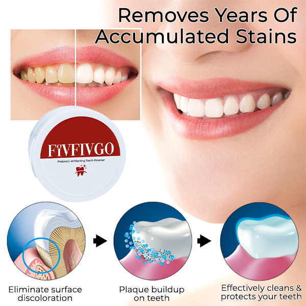 Fivfivgo™ Probiotic Whitening Tooth Powder