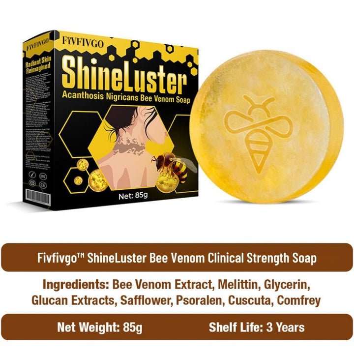 Fivfivgo™ ShineLuster Bee Venom Clinical Strength Soap for Skin Clarity