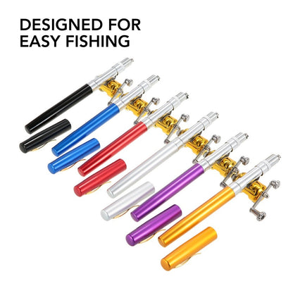 Portable Pen Style Ice Fishing Rod Set