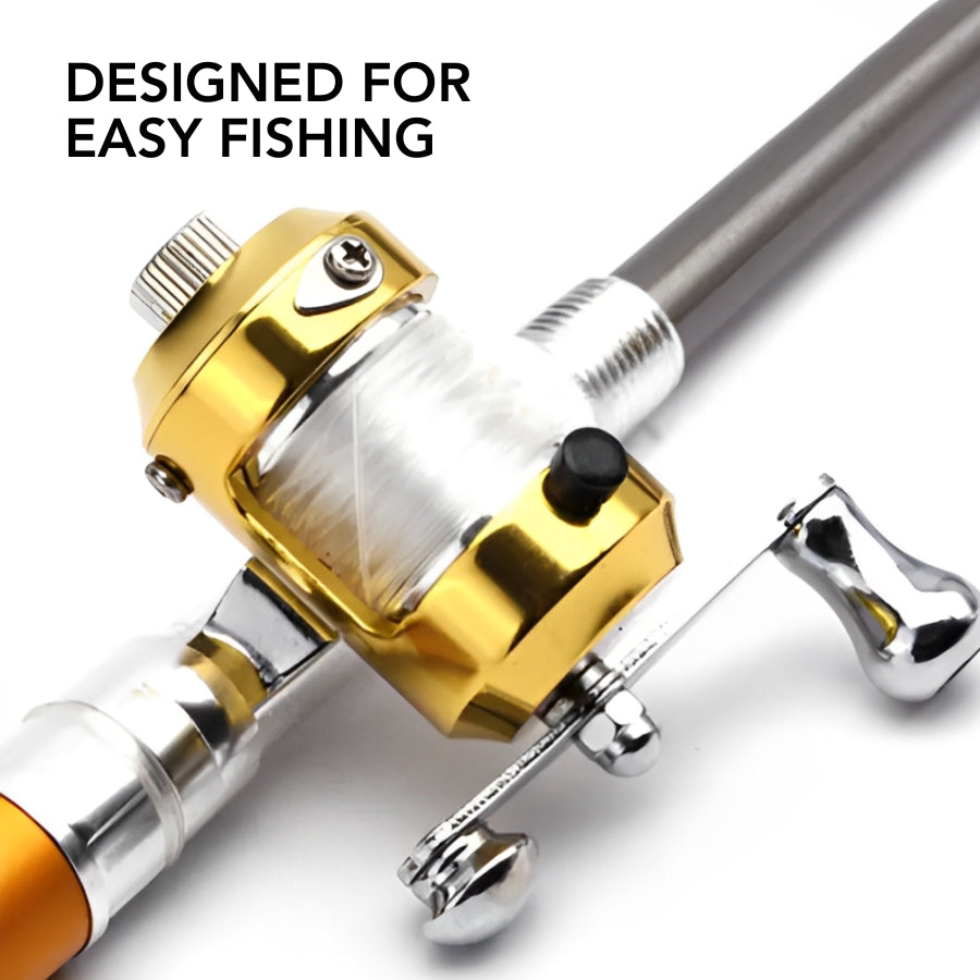 Portable Pen Style Ice Fishing Rod Set