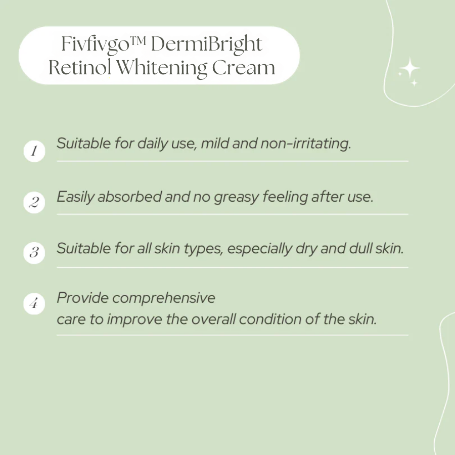 Fivfivgo™ DermiBright Retinol Whitening Cream