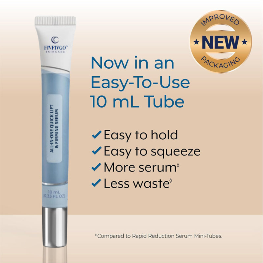 Fivfivgo™ All-in-One Lifting & Firming Serum Smooths wrinkles in 10 minutes, tightens skin, and reduces puffiness and dark circles