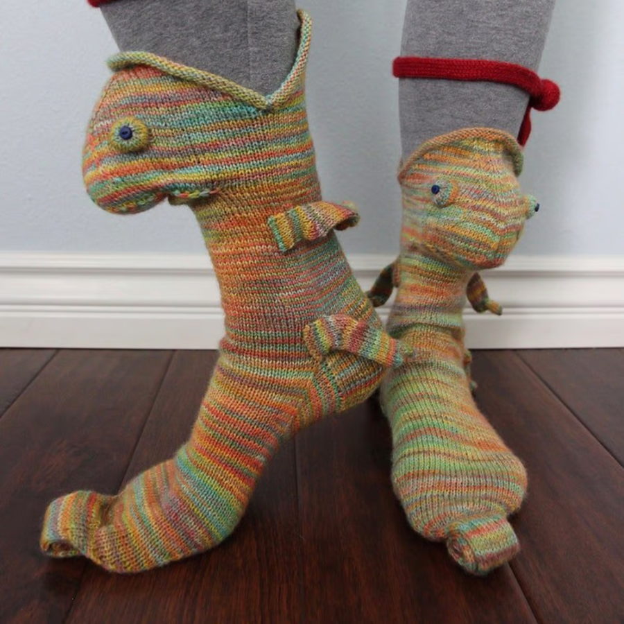 3D Knitted Animals Socks