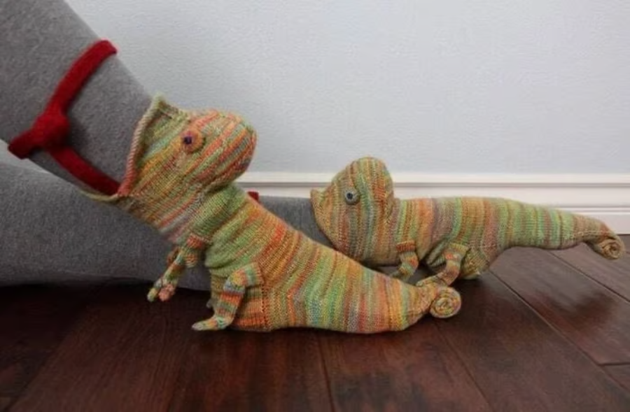 3D Knitted Animals Socks