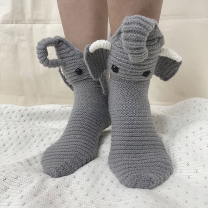 3D Knitted Animals Socks