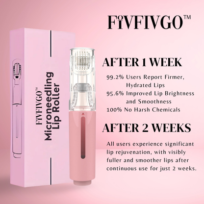 Fivfivgo™ MicroneedIing Lip Roller | At Home Lip Plumping Tool