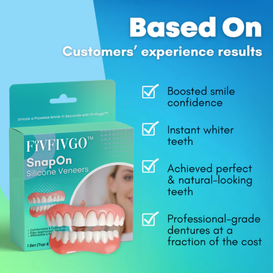 Fivfivgo™ SnapOn Silicone Veneers - your perfect smile awaits you! 🦷 Limited time 50% discount!