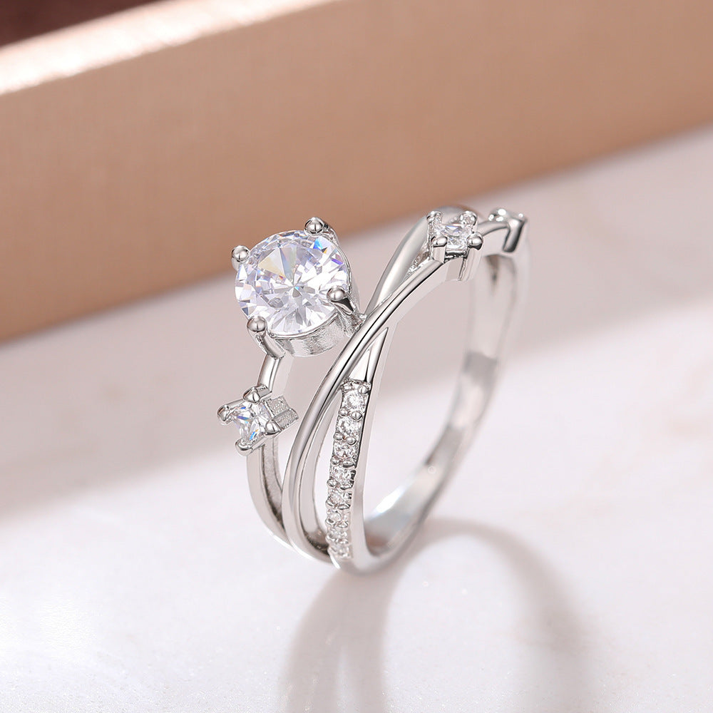 Fivfivgo™ Magnetology Moissanite Diamond Ring