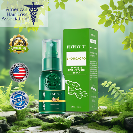 ✅Official Store: Fivfivgo™ New ShougaGRO Japanese Hair Growth Spray👨‍⚕️Endorsed by AHLA (Clinically proven to promote hair regrowth, strengthen follicles, improve scalp health, and combat hair thinning)