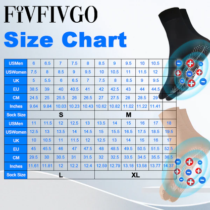 Fivfivgo™ Tourmaline Ionic Body Shaping Stretch Socks